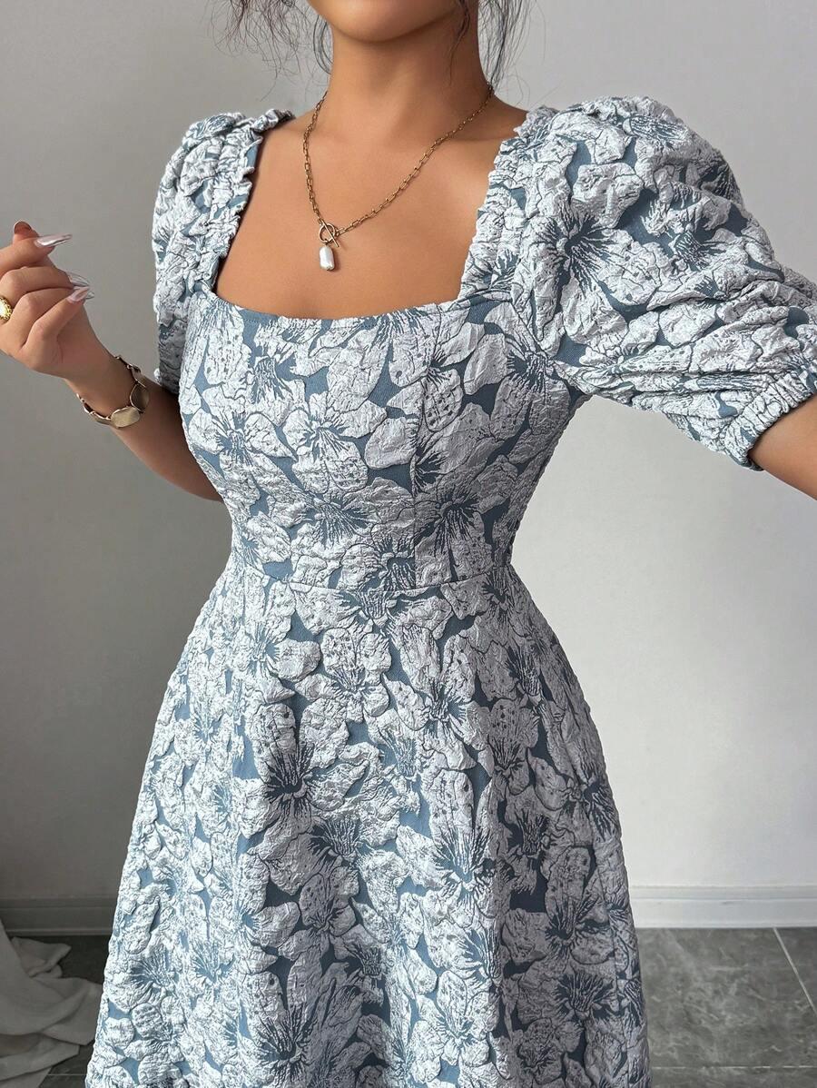 SUKIENKA ELEGANCKA W KWIATY