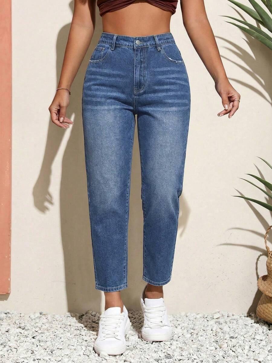 NIEBIESKIE SPODNIE JEANS