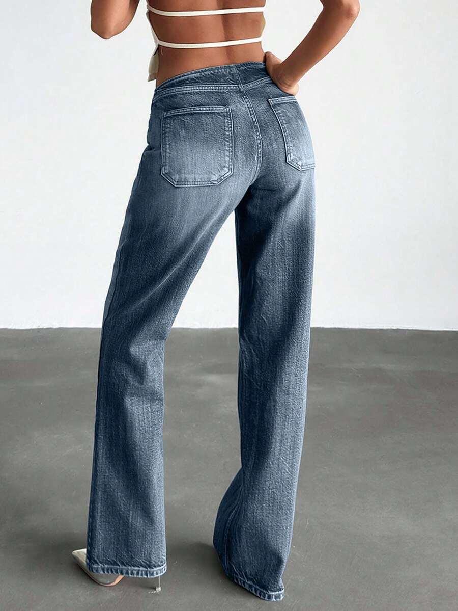 NIEBIESKIE SPODNIE JEANS