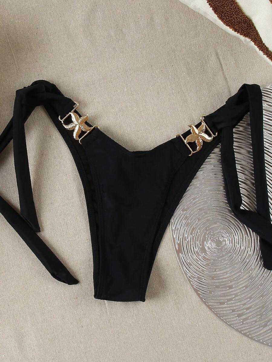 czarny dół od bikini
