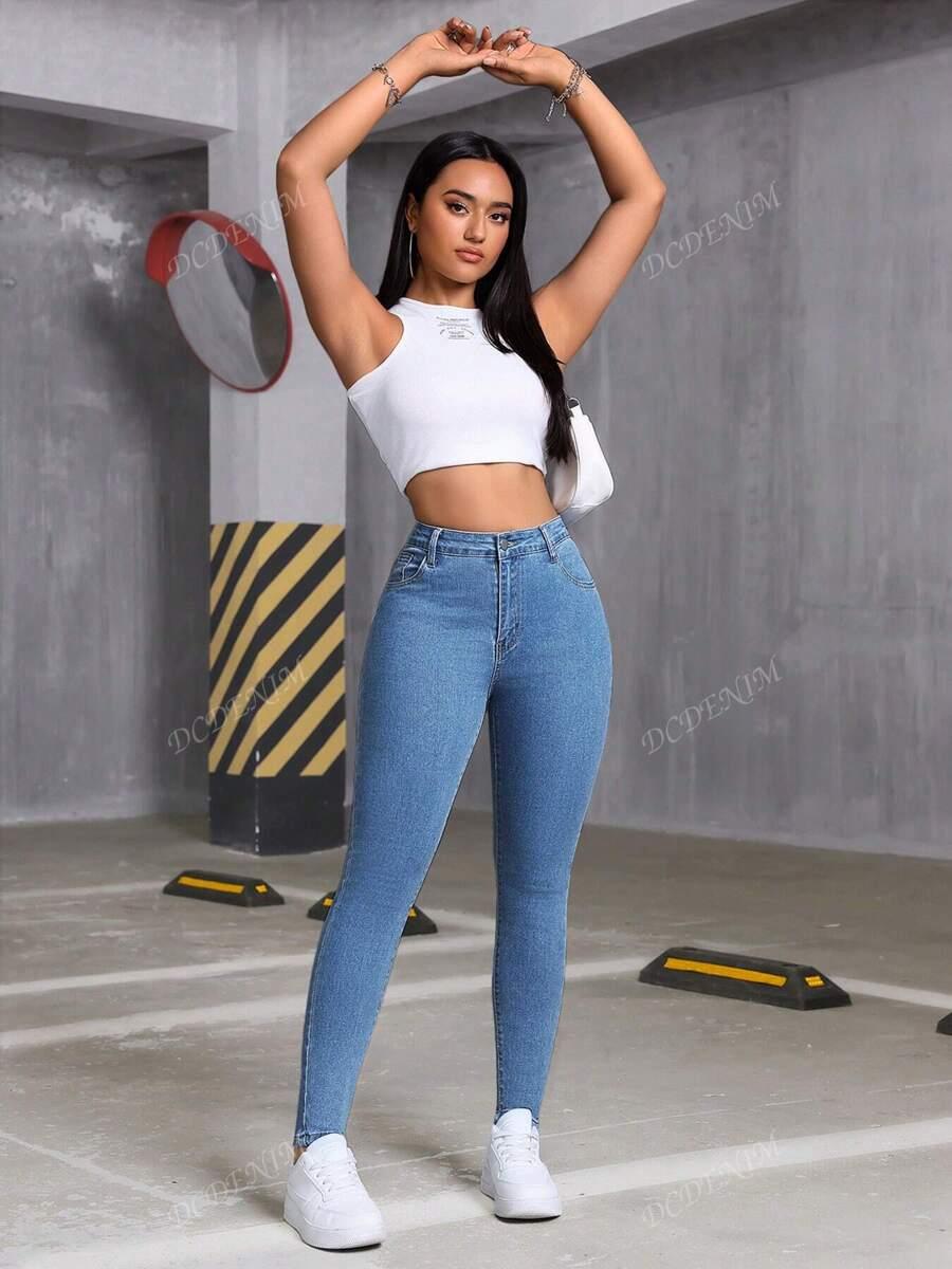 NIEBIESKIE SPODNIE JEANS