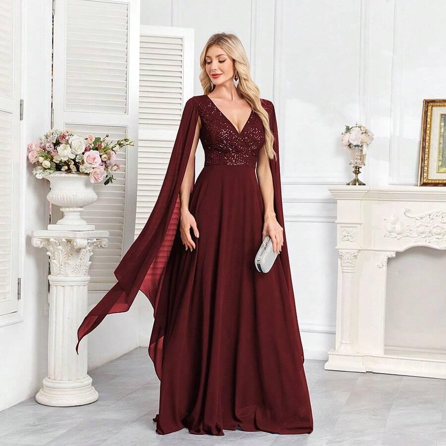czerwona maxi sukienka 