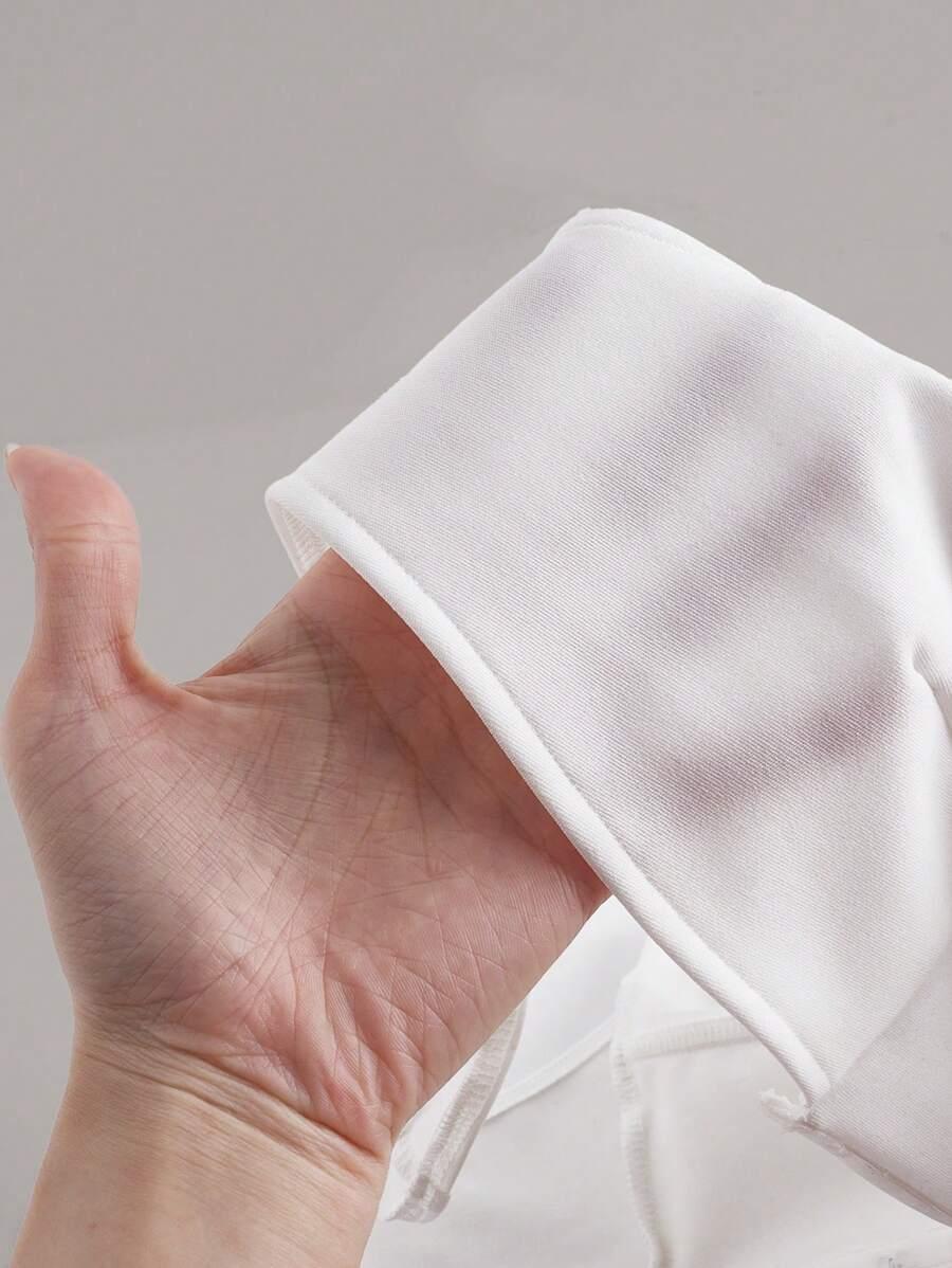 BIAŁA MINI SUKIENKA V-NECK