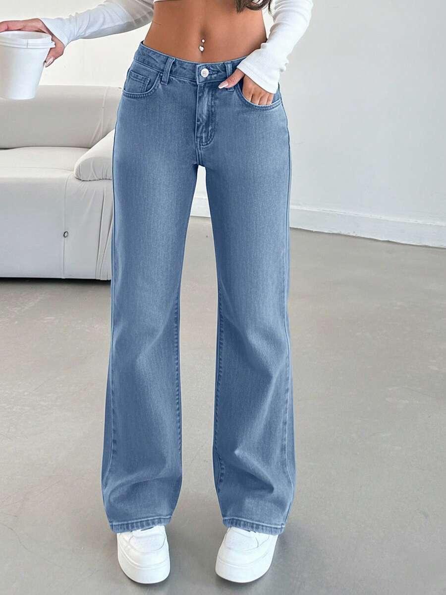 NIEBIESKIE SPODNIE JEANS 