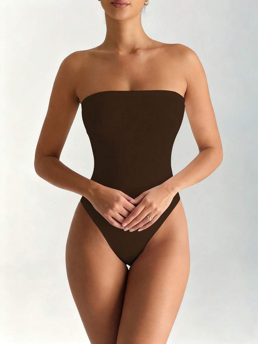 BRĄZOWE BODY ODKRYTE RAMIONA