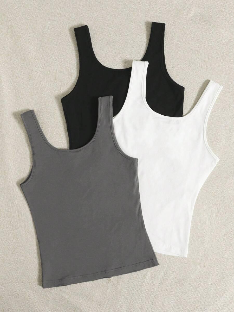 top na ramiączkach 3 pack