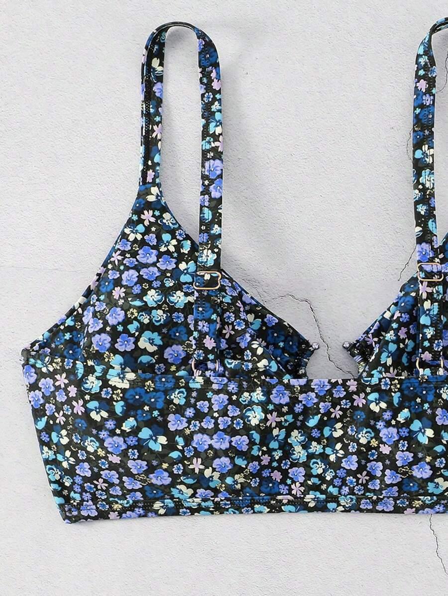 GÓRA OD BIKINI print kwiaty
