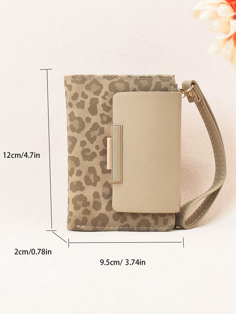 beżowy PORTFEL ANIMAL PRINT