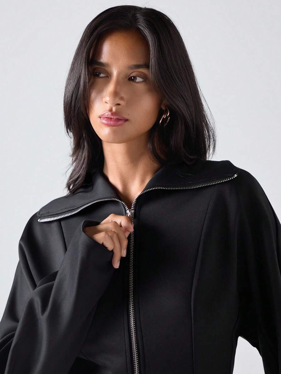 czarna bluza zamek