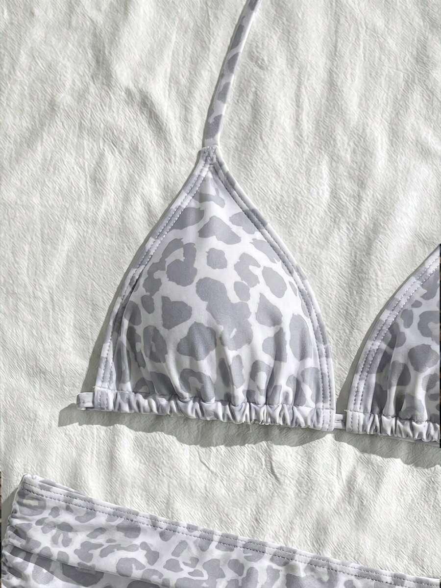 TRZYCZĘŚCIOWY STRÓJ KĄPIELOWY ANIMAL PRINT