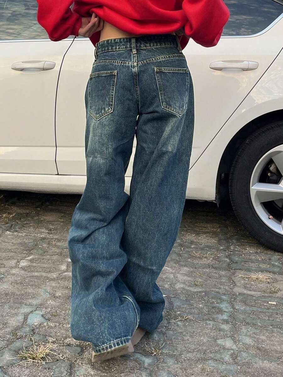 NIEBIESKIE SPODNIE JEANS