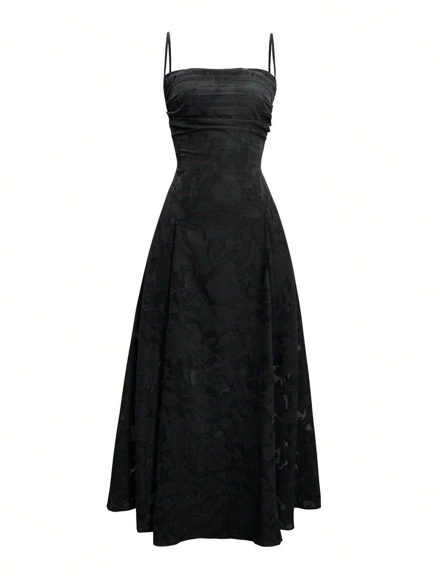 CZARNA MAXI SUKIENKA