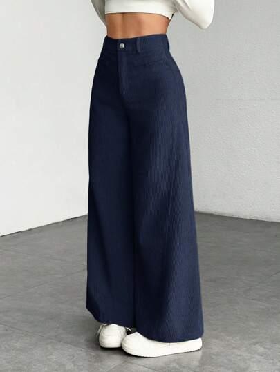 GRANATOWE SPODNIE CASUAL 