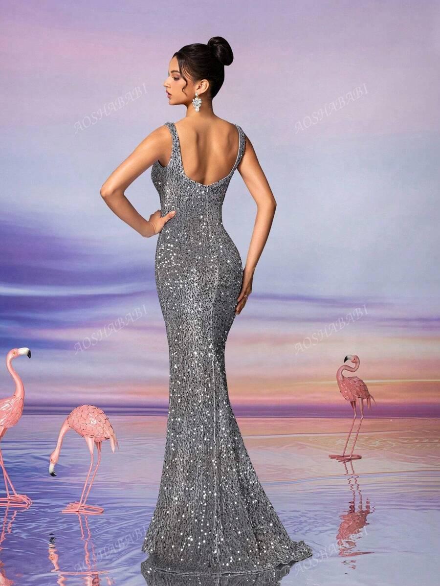 MAXI SUKIENKA CEKINY GLAMOUR