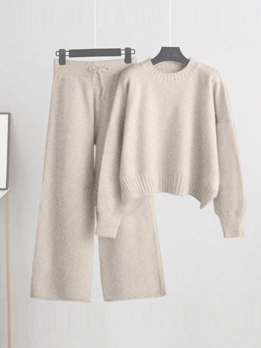 SWETER SPODNIE KOMPLET