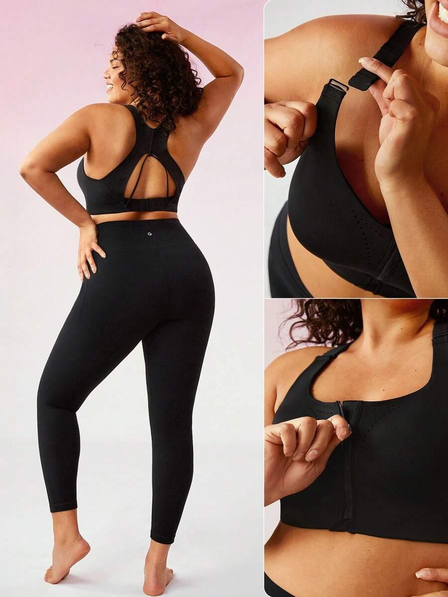 czarny sportowy top