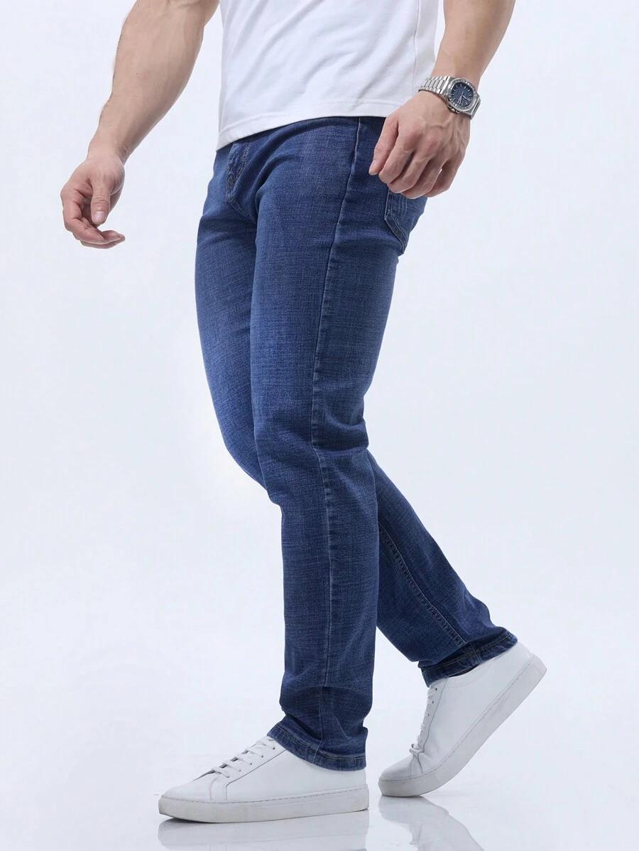 NIEBIESKIE SPODNIE JEANS