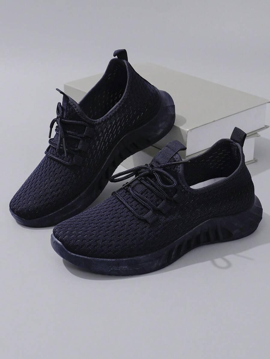 GRANATOWE SZNUROWANE BUTY SPORTOWE