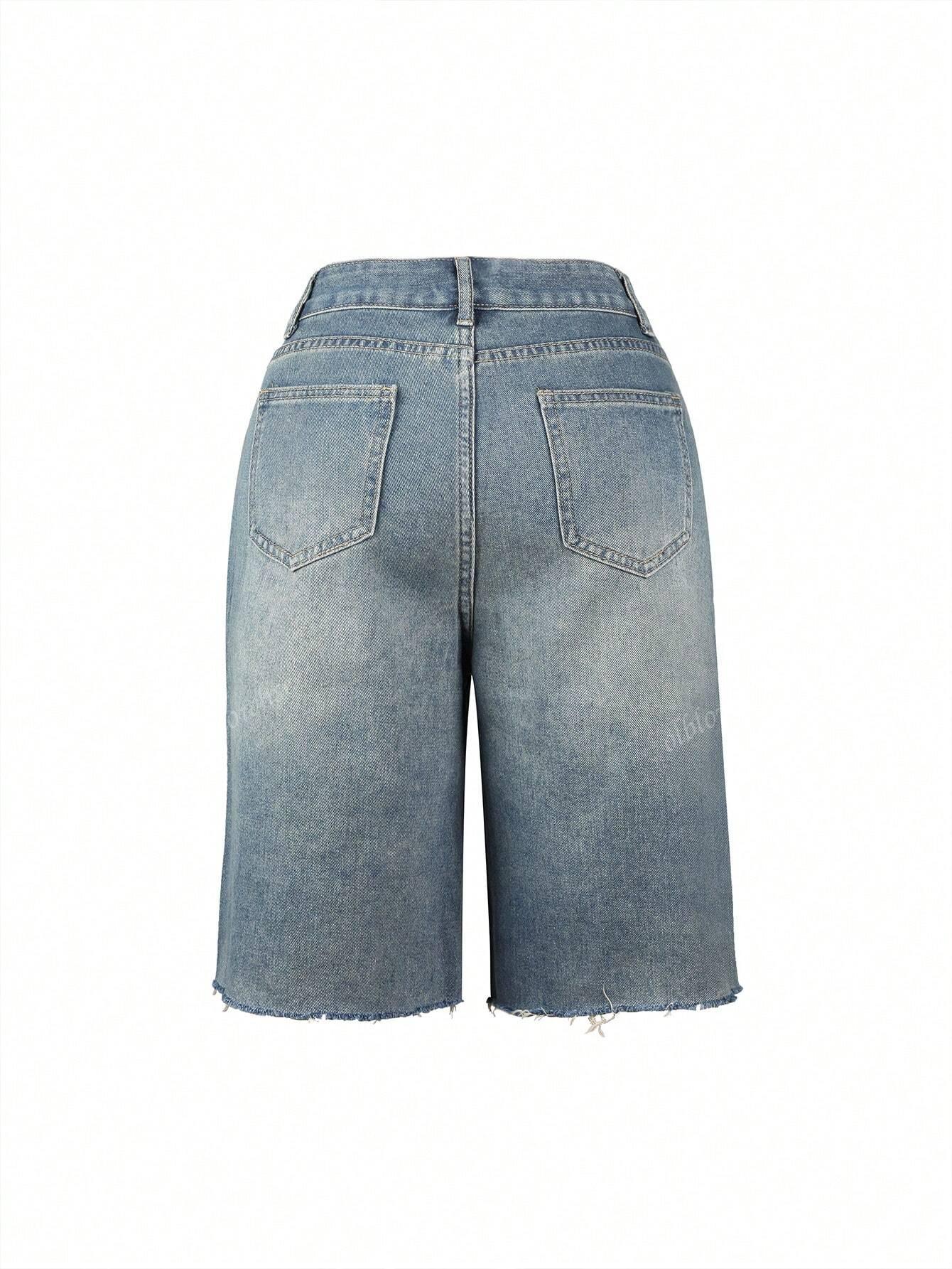 NIEBIESKIE SPODENKI JEANS