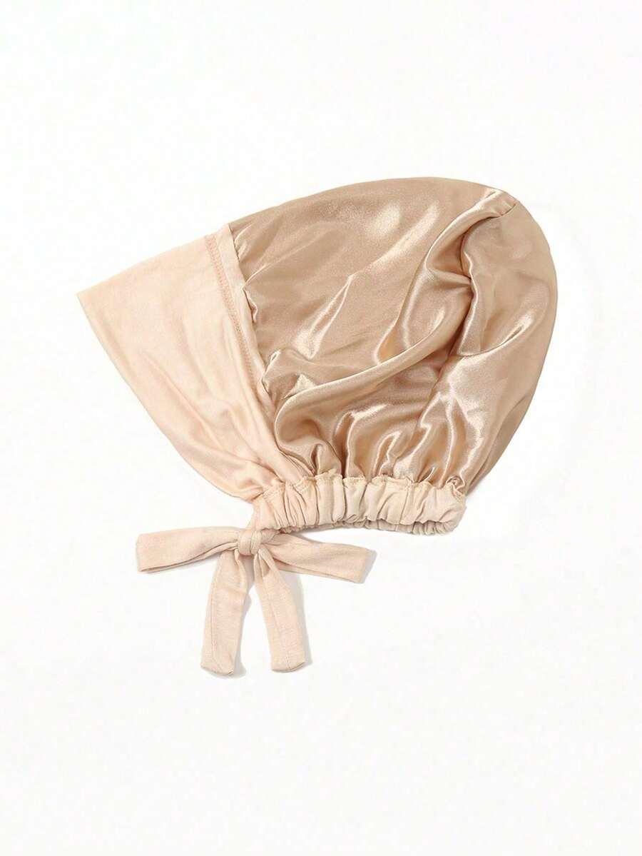 beżowy turban wiązanie