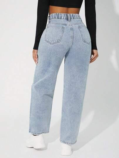 NIEBESKIe spodnie JEANS