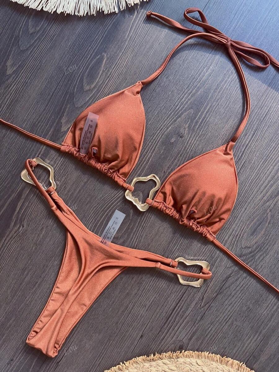 brązowy dół od bikini