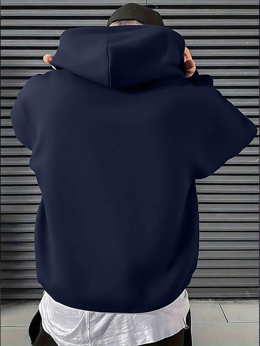 GRANATOWA BLUZA KAPTUR