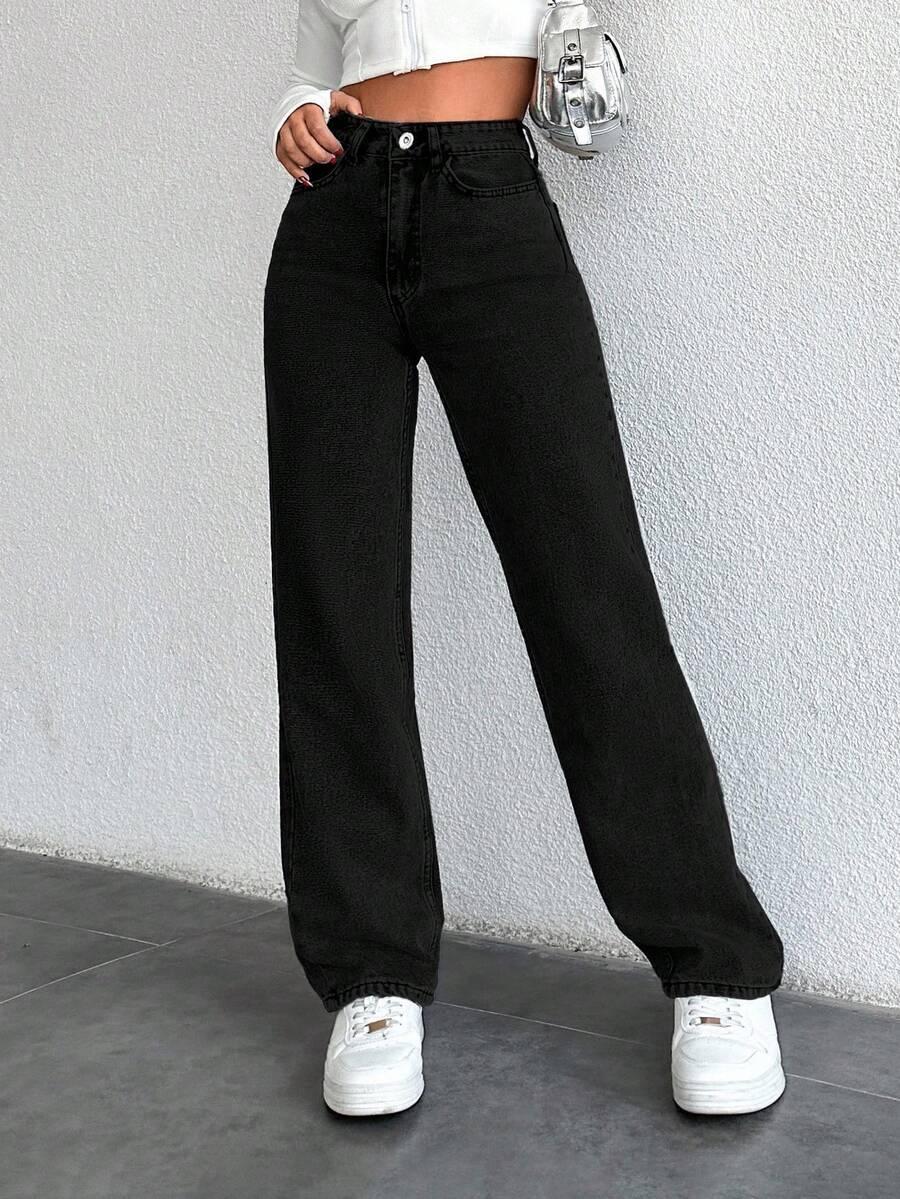 SPODNIE JEANS WYSOKI STAN