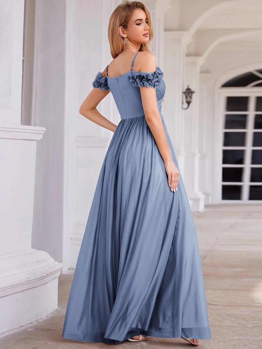 NIEBIESKA MAXI SUKIENKA