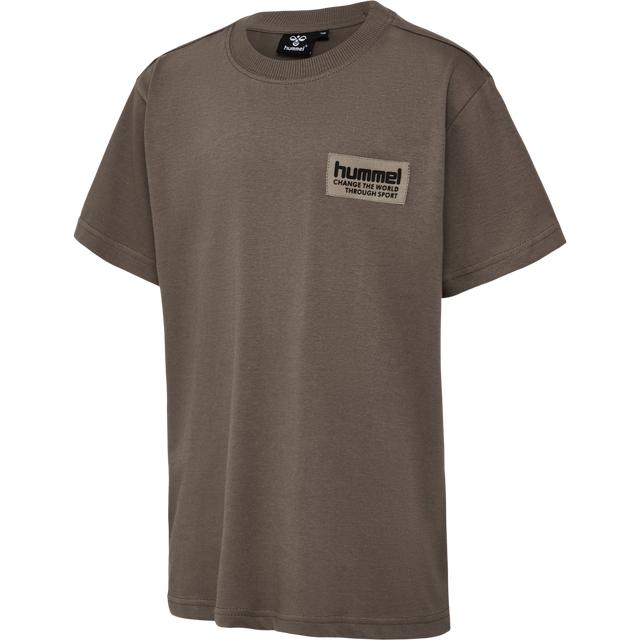 klasyczny brązowy t-shirt logo