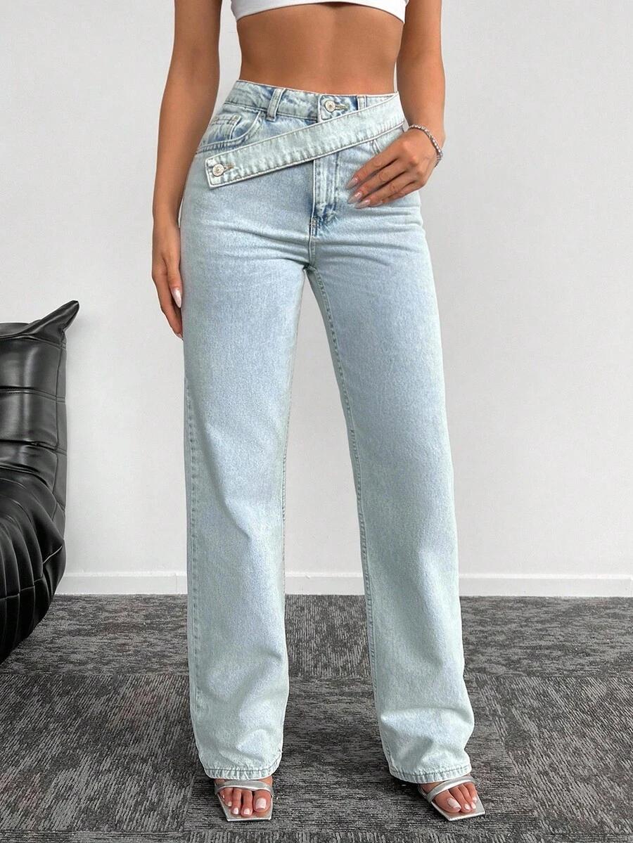 NIEBIESKIE SPODNIE JEANS