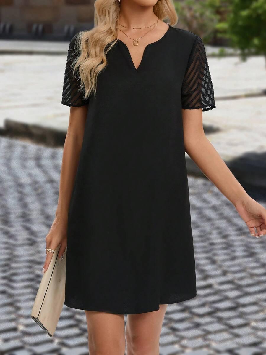 CZARNA MINI SUKIENKA
