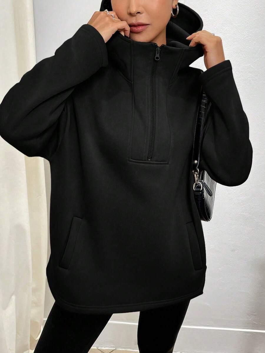 czarna bluza zamek