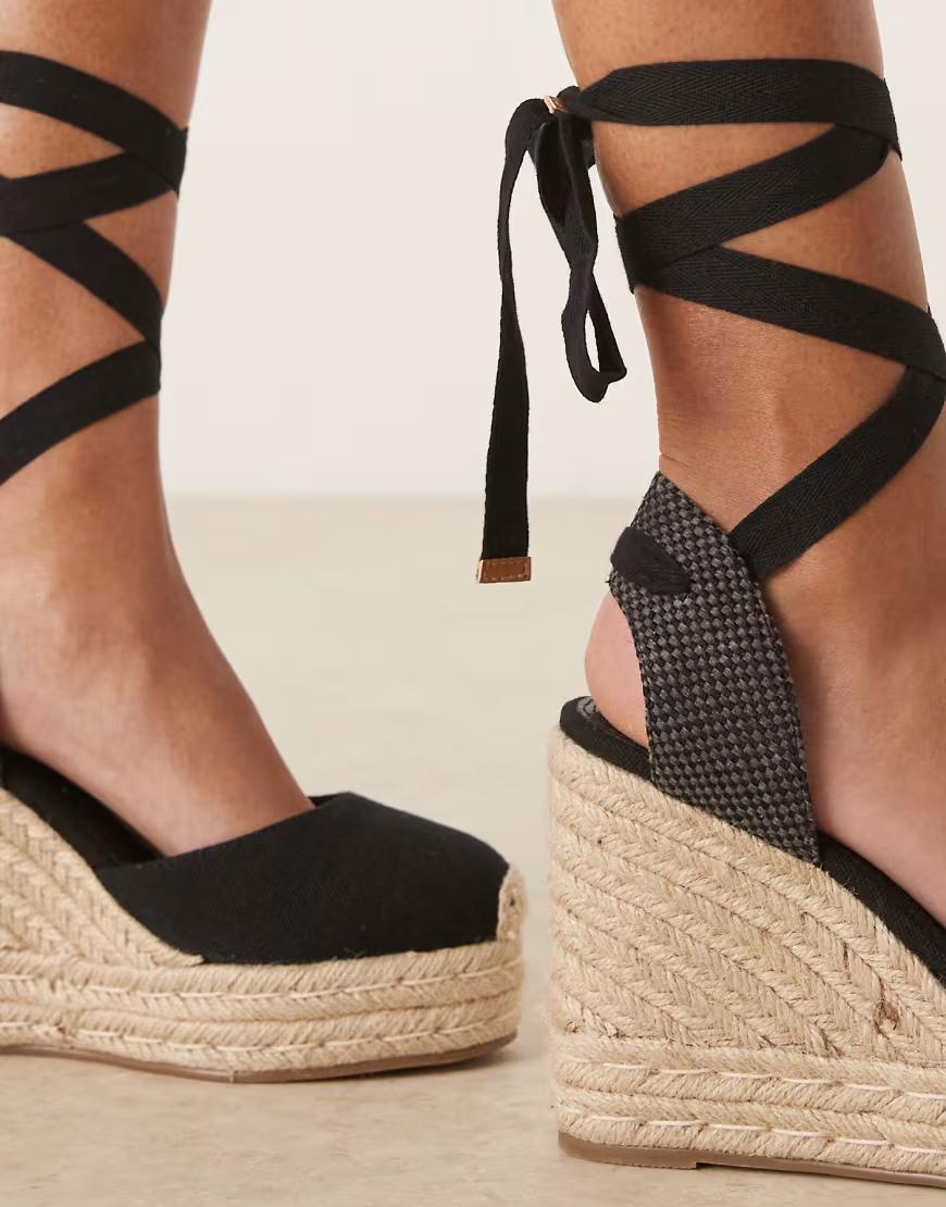 Espadryle na koturnie wide fit wiąznia