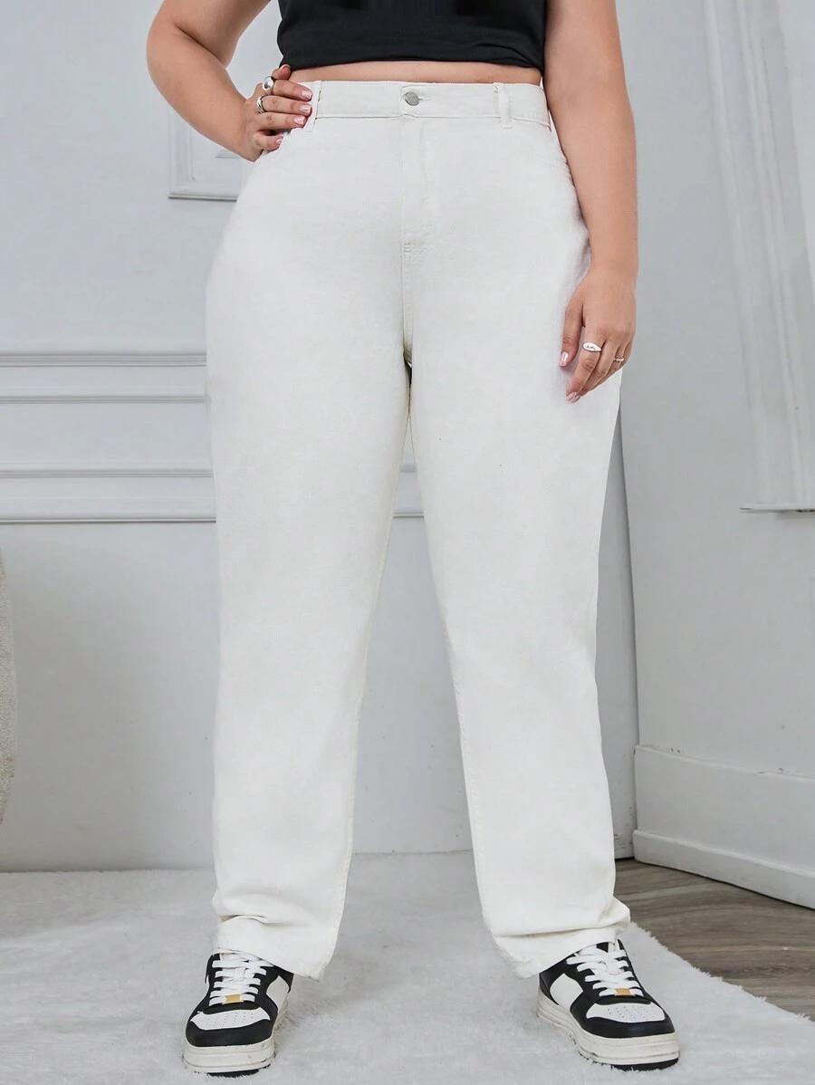 białe spodnie jeans