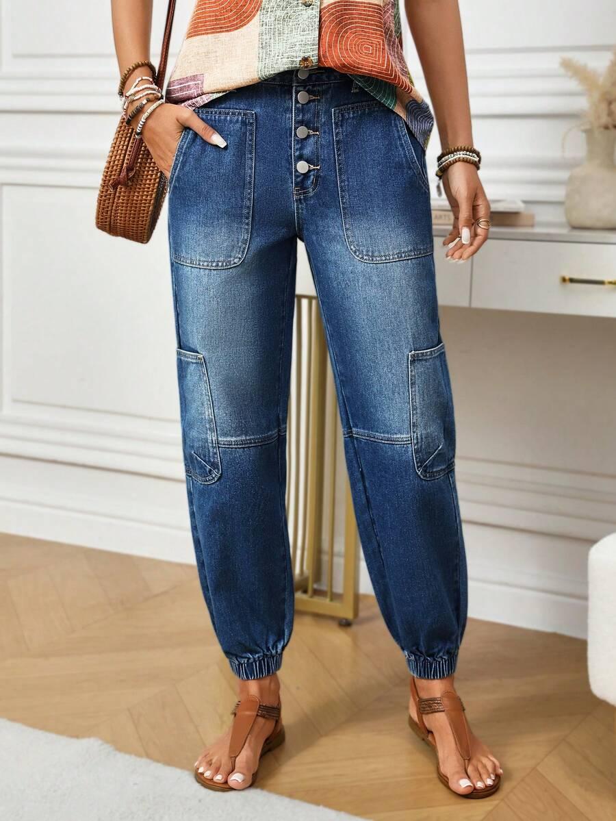 NIEBIESKIE SPODNIE JEANS