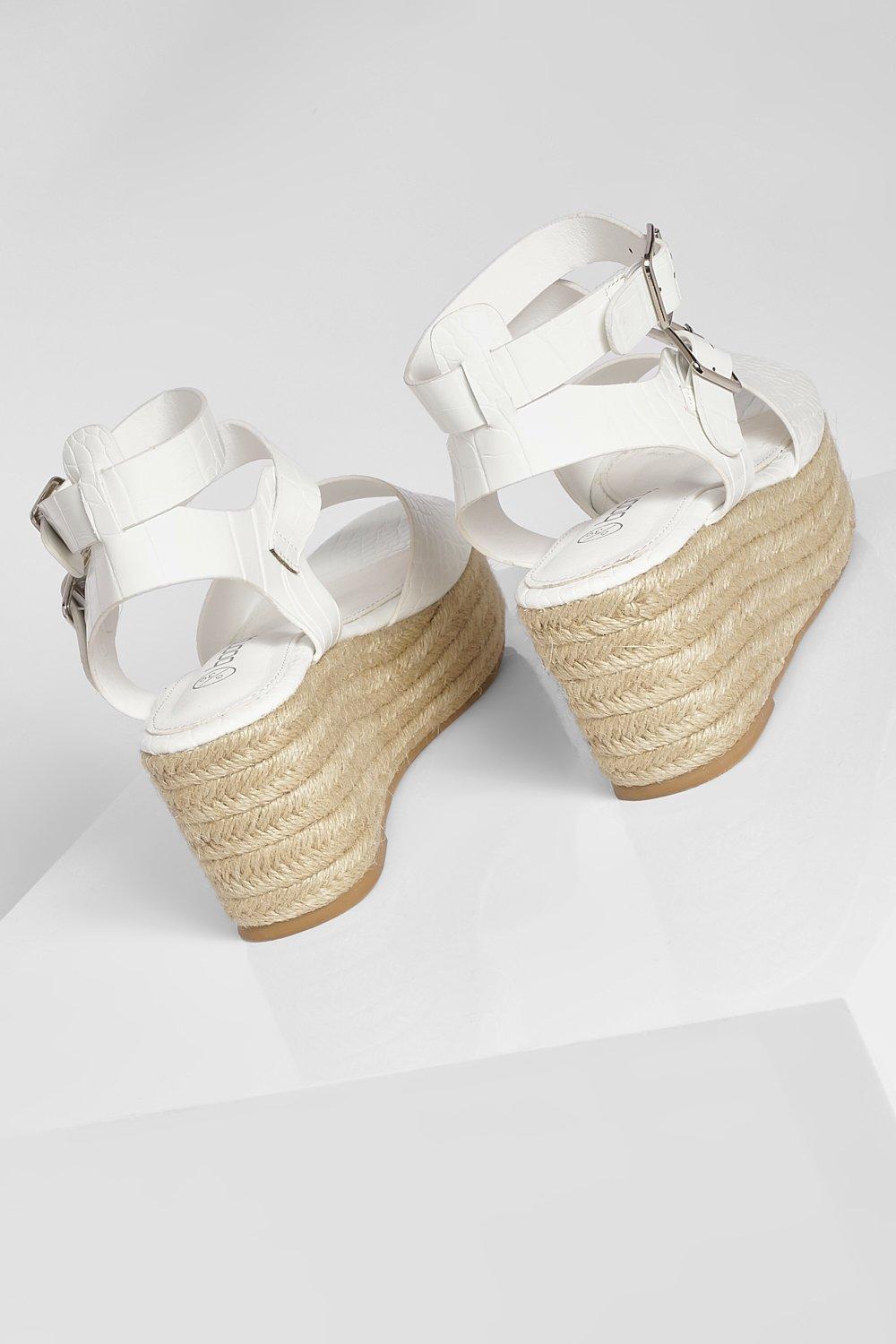 BIAŁE SANDAŁY ESPADRYLE