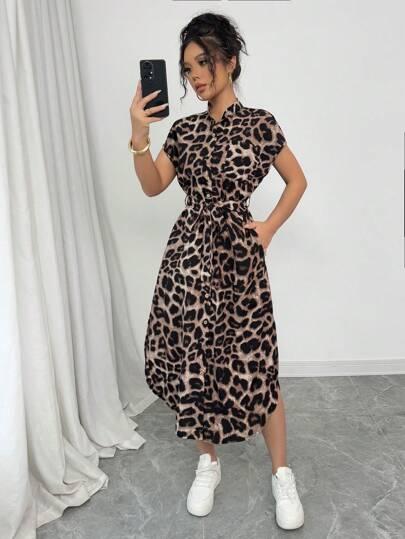 MAXI SUKIENKA ANIMAL PRINT