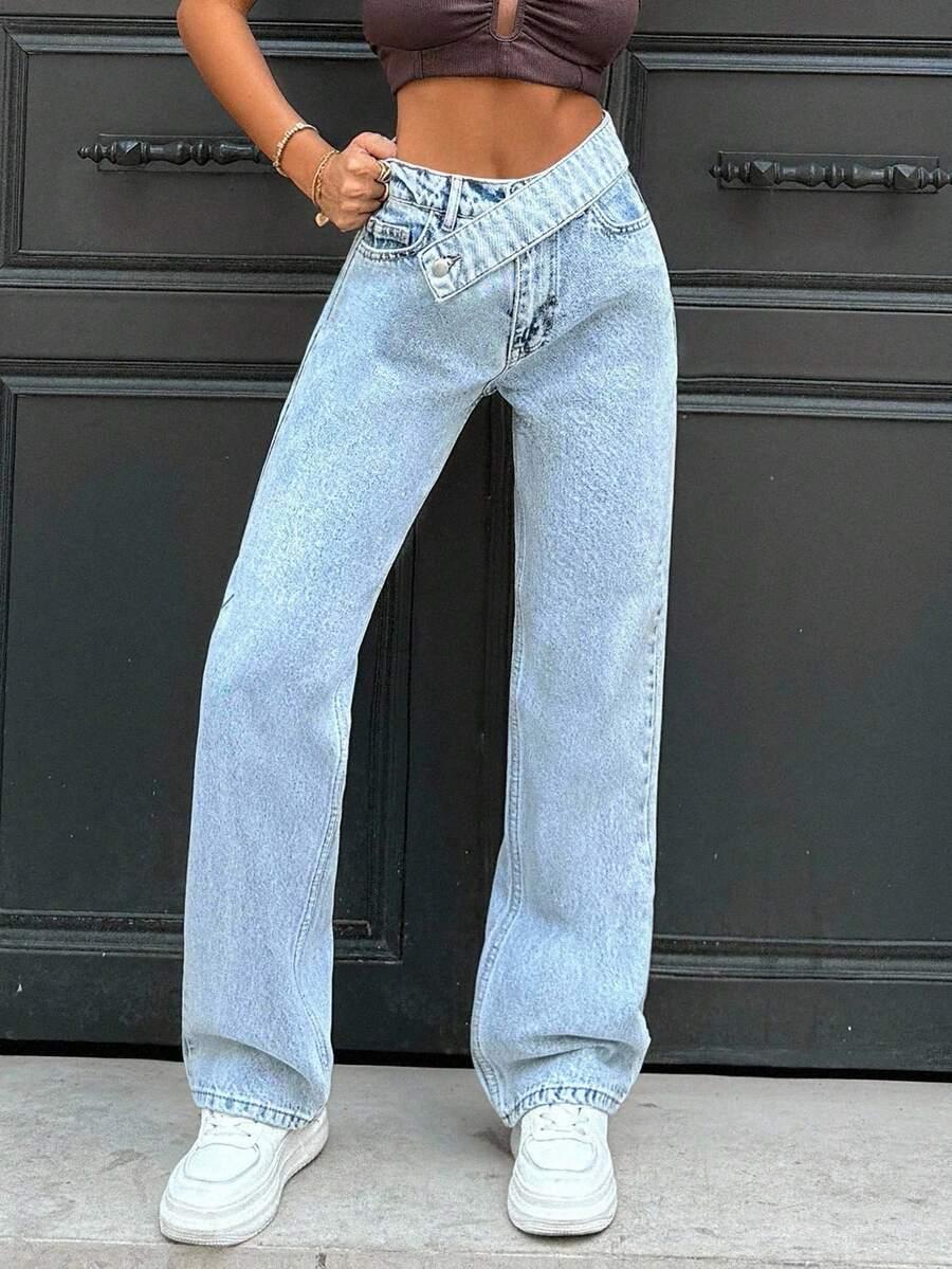 NIEBIESKIE SPODNIE JEANS