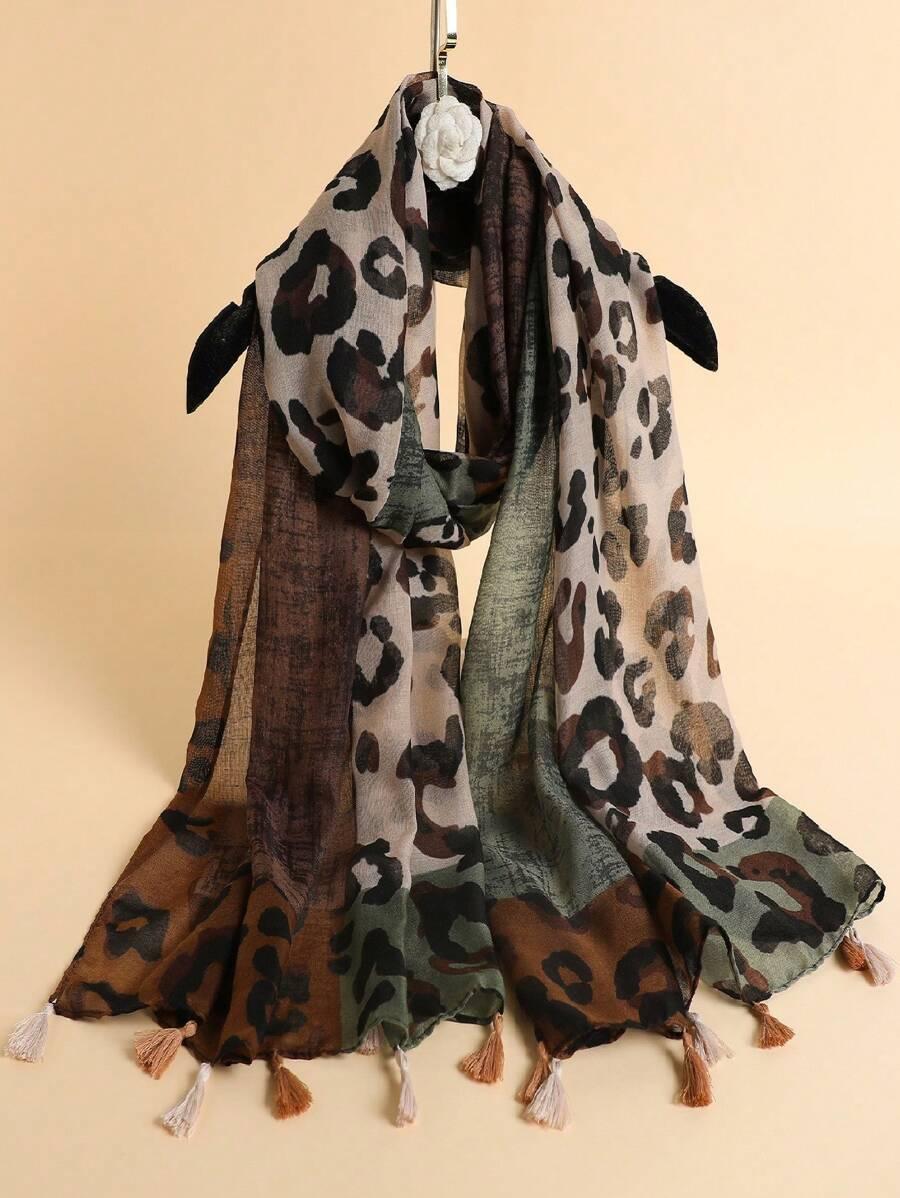 szal animal print 