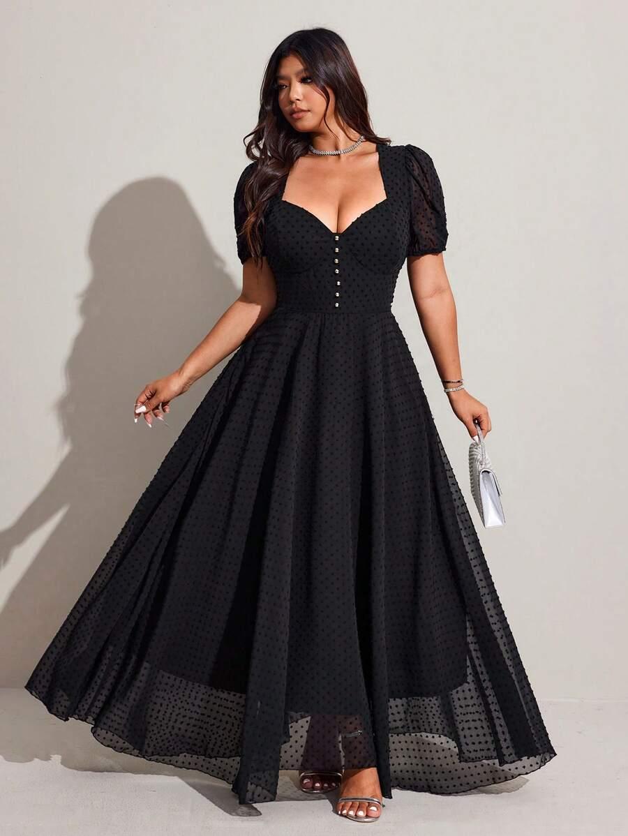 CZARNA SUKIENKA MAXI