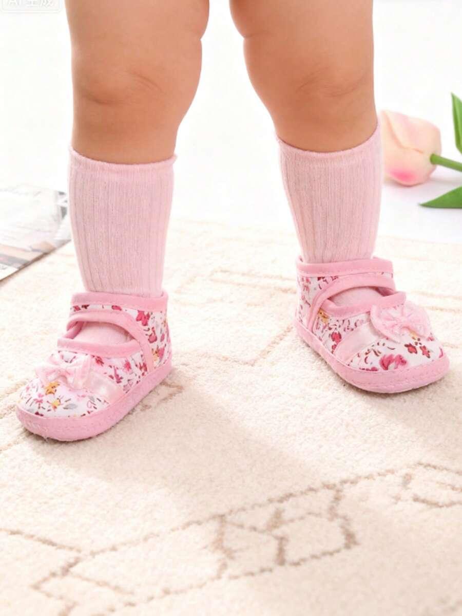 buty rzepy wzór kwiaty