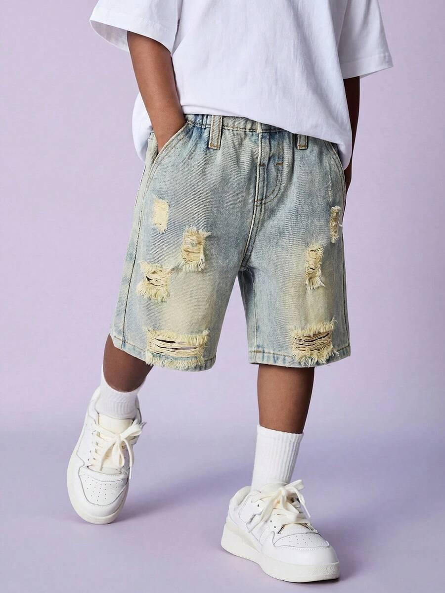 NIEBIESKIE SPODENKI JEANS