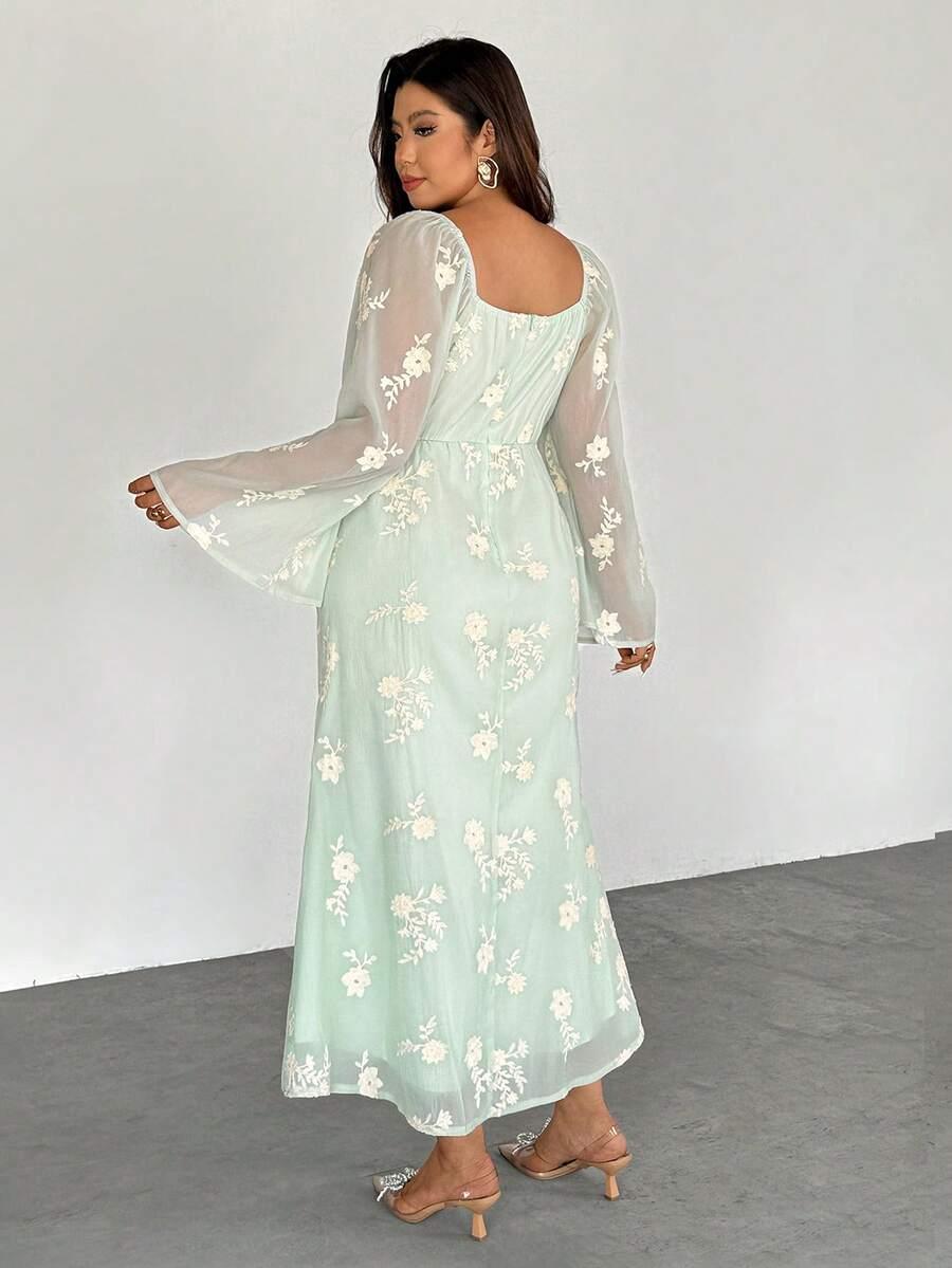 MAXI SUKIENKA PRINT KWIATY