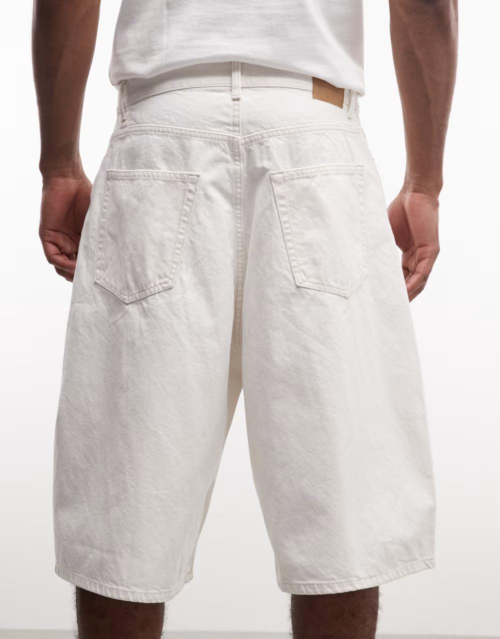 BIAŁE SPODENKI JEANS