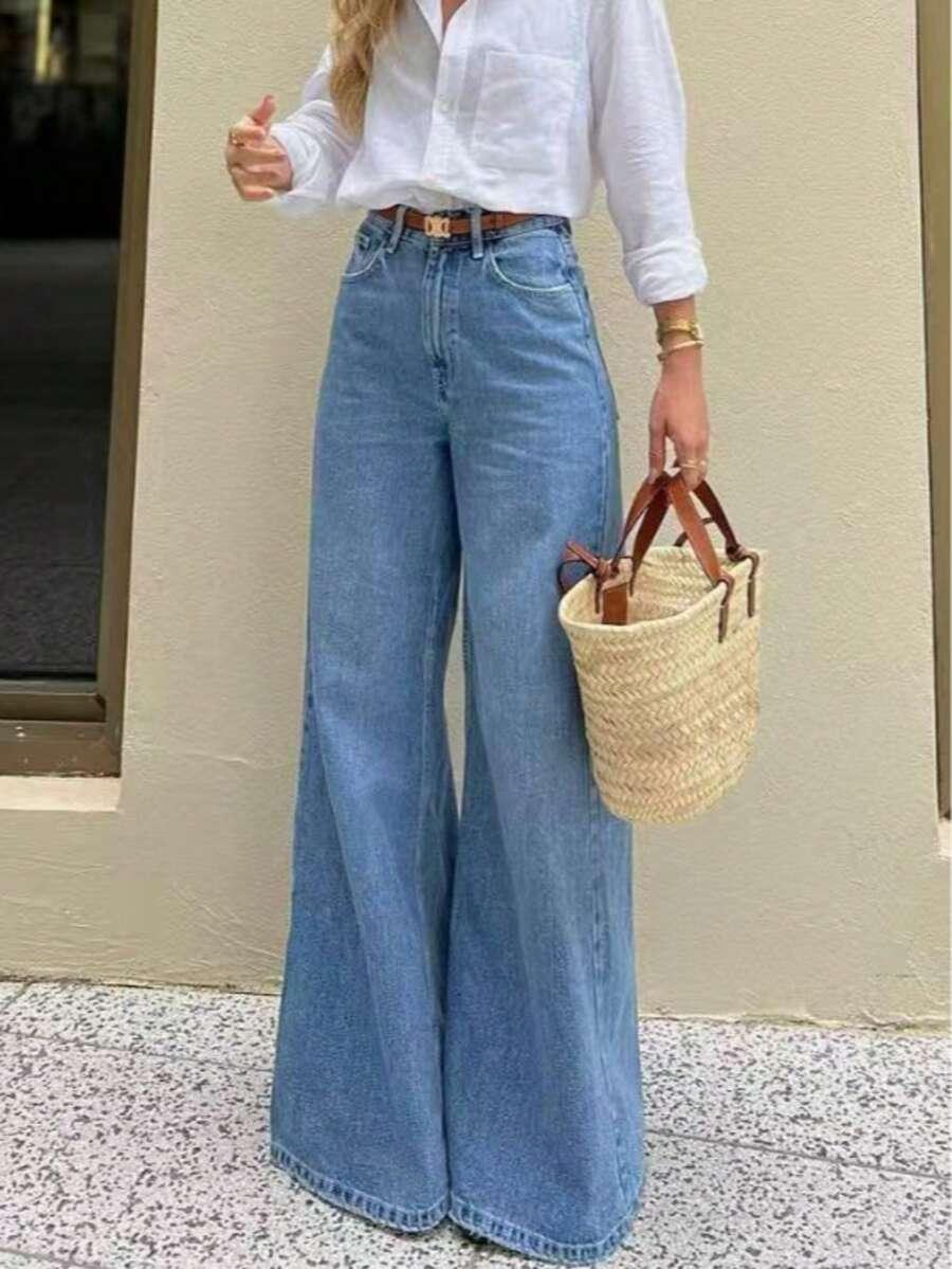 NIEBIESKIE SPODNIE JEANS