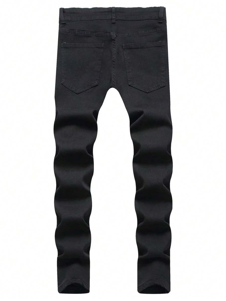 CZARNE SPODNIE JEANS