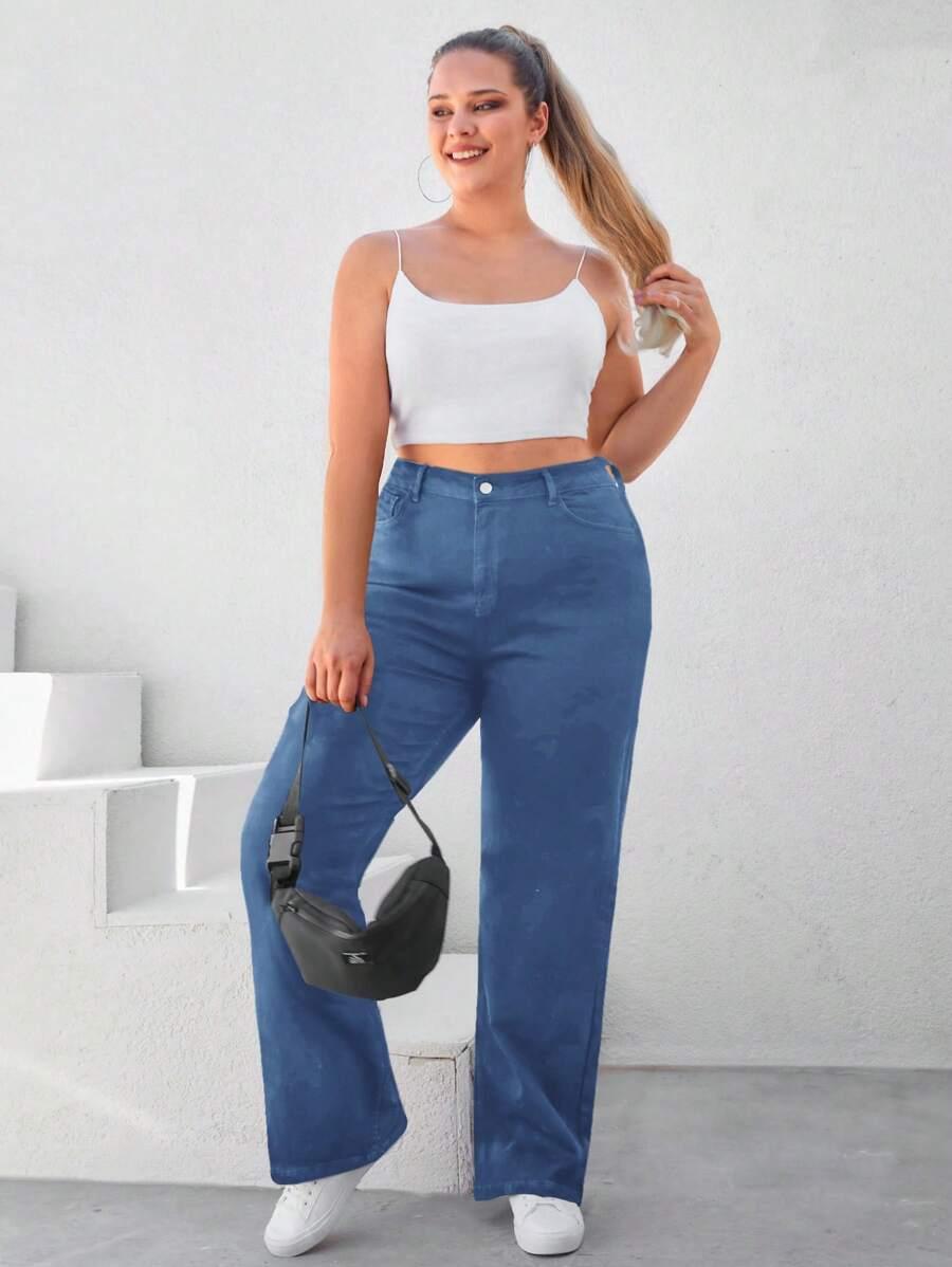NIEBIESKIE SPODNIE JEANS