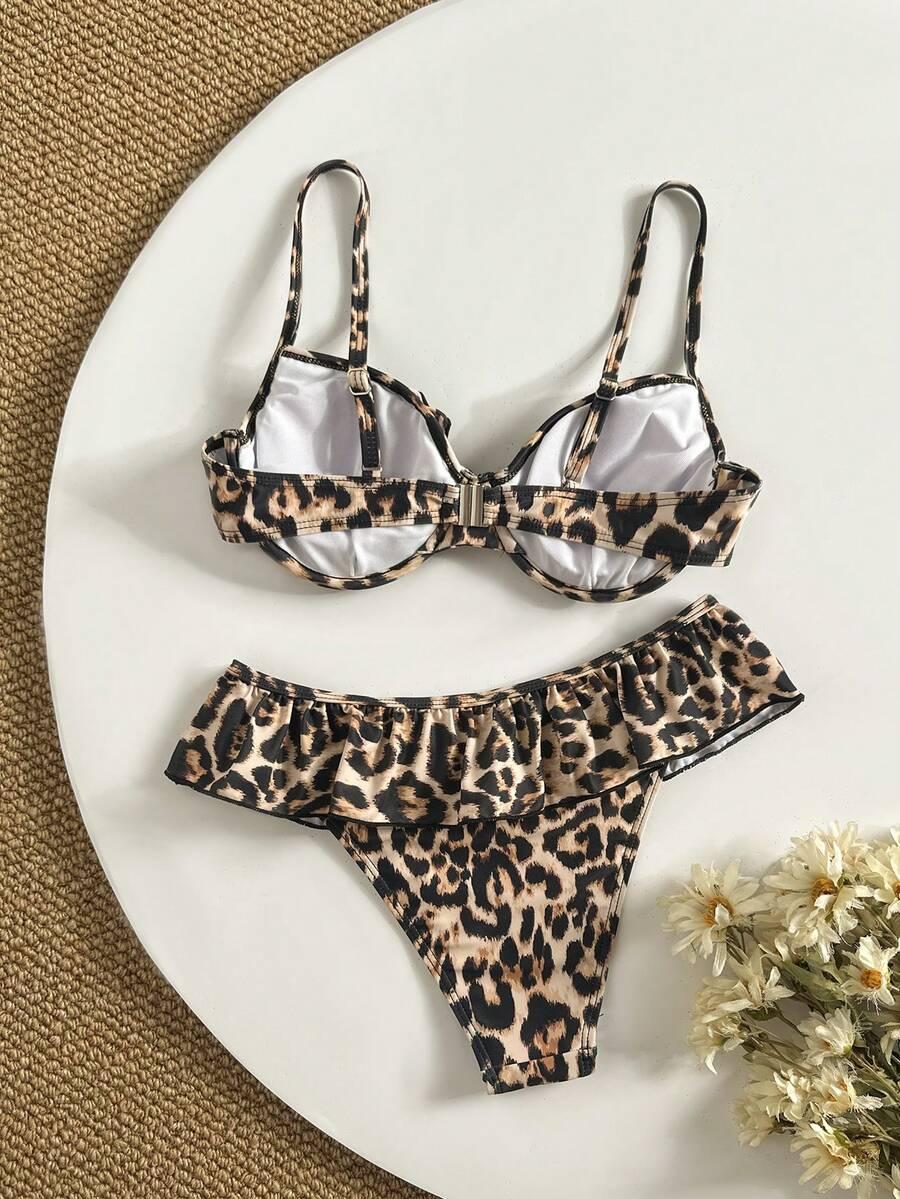 DWUCZĘŚCIOWY STRÓJ KĄPIELOWY ANIMAL PRINT