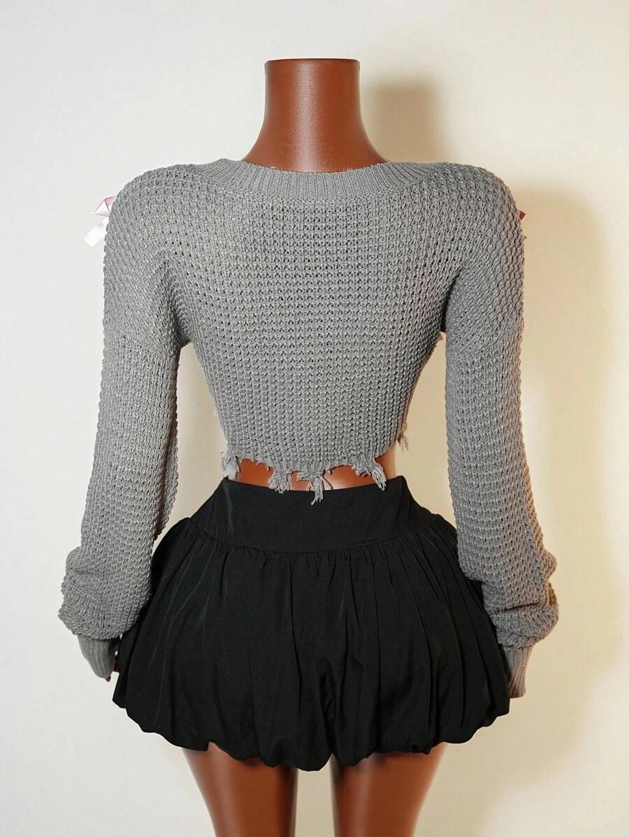 SWETER DAMSKI OKRĄGŁY DEKOLT